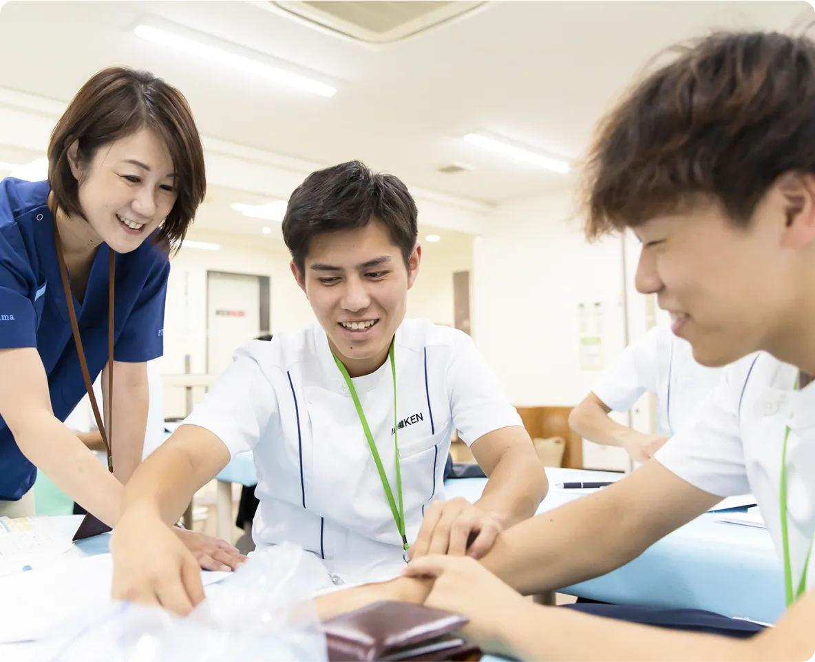 一人ひとりに合わせた<br>医健独自のサポート